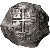 Image 2 : BOLIVIA, Potosí, cob 8 reales, 1666 E, date as "666" between pillars.