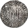 Image 1 : BOLIVIA, Potosí, cob 8 reales Royal (galano), 1691 VR, rare, NGC XF details / holed.