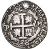 Image 2 : BOLIVIA, Potosí, cob 8 reales Royal (galano), 1728 M, rare, NGC VF details / holed, tooled, finest a