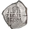 Image 1 : BOLIVIA, Potosí, cob 8 reales, 1760 Y-q-(V), very rare, ex-Mastalir.