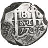 Image 1 : BOLIVIA, Potosí, cob 8 reales, 1770 V-J, very rare, ex-Mastalir.