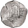 Image 1 : BOLIVIA, Potosí, cob 4 reales, 1664 E, retrograde denomination 4, very rare, ex-Ponte.