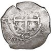 Image 2 : BOLIVIA, Potosí, cob 4 reales, 1664 E, retrograde denomination 4, very rare, ex-Ponte.