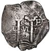 Image 1 : BOLIVIA, Potosí, cob 4 reales, 1672 E, ex-Ponte.