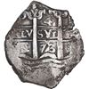 Image 1 : BOLIVIA, Potosí, cob 4 reales, 1673 E, ex-Ponte.