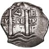 Image 1 : BOLIVIA, Potosí, cob 4 reales, 1677 E, ex-Ponte.
