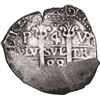 Image 1 : BOLIVIA, Potosí, cob 4 reales, 1688 VR, ex-Ponte.