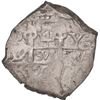 Image 1 : BOLIVIA, Potosí, cob 4 reales, 1701 Y, posthumous Charles II, ex-Ponte.