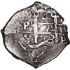 Image 1 : BOLIVIA, Potosí, cob 4 reales, 1703 Y, ex-Ponte.