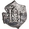 Image 1 : BOLIVIA, Potosí, cob 4 reales, 1707 Y, ex-Ponte.
