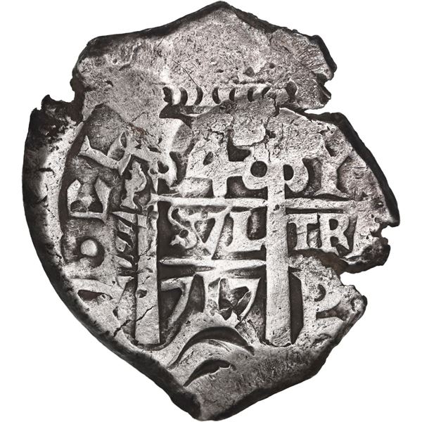 BOLIVIA, Potosí, cob 4 reales, 1717 Y, ex-Ponte.