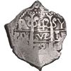 Image 1 : BOLIVIA, Potosí, cob 4 reales, 1721 Y, ex-Ponte.