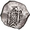 Image 1 : BOLIVIA, Potosí, cob 4 reales, 1722 Y, ex-Ponte.