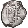 Image 1 : BOLIVIA, Potosí, cob 4 reales, 1724 Y, ex-Ponte.