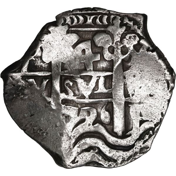 BOLIVIA, Potosí, cob 4 reales, 1726 Y, Louis I, rare, ex-Ponte.