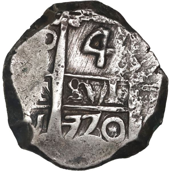 BOLIVIA, Potosí, cob 4 reales, 1770/69 V-Y, rare, ex-Mastalir.