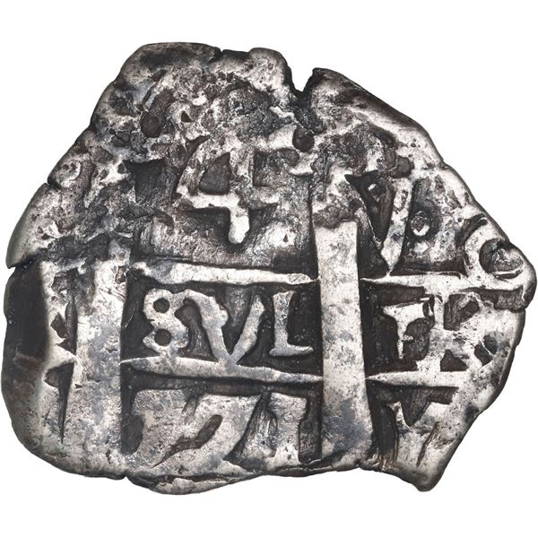 BOLIVIA, Potosí, cob 4 reales, 1771 V-Y, Y at lower right on pillars side, unique, ex-Mastalir.