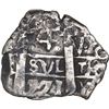 Image 1 : BOLIVIA, Potosí, cob 4 reales, 1771 V-Y, Y at lower right on pillars side, unique, ex-Mastalir.