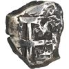 Image 2 : BOLIVIA, Potosí, cob 4 reales, 1771 V-Y, Y at lower right on pillars side, unique, ex-Mastalir.
