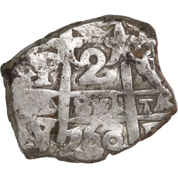 BOLIVIA, Potosí, cob 2 reales, 1760 V/q-Y/q-V/q, unique, ex-Mastalir.