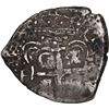 Image 2 : BOLIVIA, Potosí, cob 1 real, 1652 E, post-transitional, 1-PH-6 at top, NGC VF 35.