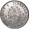 Image 2 : ARGENTINA (River Plate Provinces), La Rioja mint, 8 reales, 1834 P, NGC UNC details / rev scratched.