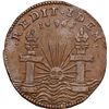 Image 2 : BELGIUM (Spanish Netherlands), Antwerp, bronze jeton, Charles II, 1666, NGC AU 58 BN, finest known i