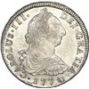Image 1 : BOLIVIA, Potosí, bust 8 reales, Charles III, 1776 JR, NGC MS 64, finest known in NGC census.