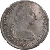 Image 1 : BOLIVIA, Potosí, bust 8 reales, Charles III, 1786/5 PR, NGC AU 58, finest and only example in NGC ce