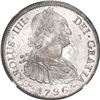 Image 1 : BOLIVIA, Potosí, bust 8 reales, Charles IV, 1796 PP, NGC MS 61.