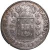 Image 1 : BRAZIL, Bahia, 960 reis, João, Prince Regent, 1815-B, struck over a Mexico City, Mexico, bust 8 real