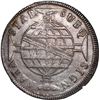 Image 2 : BRAZIL, Bahia, 960 reis, João, Prince Regent, 1815-B, struck over a Mexico City, Mexico, bust 8 real