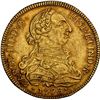 Image 1 : CHILE, Santiago, gold bust 8 escudos, Charles III, 1773 DA, NGC AU details / cleaned (Colección Val 