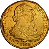 Image 1 : CHILE, Santiago, gold bust 8 escudos, Charles III, 1783 DA, NGC AU 53 (Colección Val y Mexía Label).