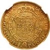 Image 2 : CHILE, Santiago, gold bust 8 escudos, Charles IV (bust of Charles III), 1799 DA, NGC AU 55.