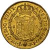Image 2 : CHILE, Santiago, gold bust 8 escudos, Ferdinand VII (bust of Charles IV), 1812 FJ, NGC AU 58.