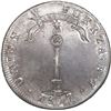 Image 2 : CHILE, Santiago, "volcano" peso, 1817 FJ, NGC AU 55.
