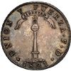 Image 2 : CHILE, Santiago, "volcano" peso, 1821 FD, NGC AU details / cleaned.