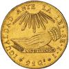 Image 1 : CHILE, Santiago, gold 8 escudos, 1837 IJ, NGC AU details / cleaned.