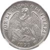 Image 1 : CHILE, Santiago, "condor" peso, 1873, NGC MS 63.