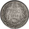 Image 2 : CHILE, Santiago, 1 peso, 1895, NGC MS 65 (Colección Val y Mexía Label), ex-Lissner (stated on label)