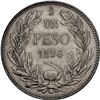 Image 2 : CHILE, Santiago, 1 peso, 1896, NGC AU 53 (Colección Val y Mexía Label).