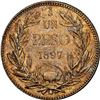 Image 2 : CHILE, Santiago, 1 peso, 1897, rare, NGC AU 58 (Colección Val y Mexía Label).