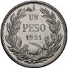 Image 2 : CHILE, Santiago, 1 peso, 1921, NGC MS 65 (Colección Val y Mexía Label), "top pop."