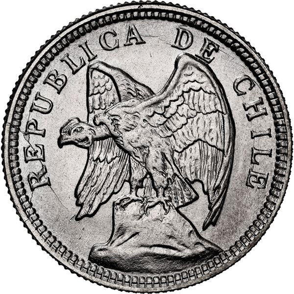 CHILE, Santiago, 1 peso, 1932, NGC MS 67 (Colección Val y Mexía Label), "top pop."