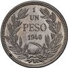 Image 2 : CHILE, Santiago, copper-nickel 1 peso, 1940, NGC MS 64 (Colección Val y Mexía Label).