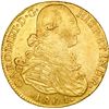Image 1 : COLOMBIA, Bogotá, gold bust 8 escudos, Charles IV, 1801 J•J.