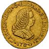 Image 1 : COLOMBIA, Popayán, gold bust 1 escudo, Charles III (bust of Ferdinand VI), 1760 J, NGC AU details / 