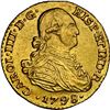 Image 1 : COLOMBIA, Bogotá, gold bust 1 escudo, Charles IV, 1798 JJ, NGC MS 62, finest known in NGC census, ex
