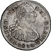 Image 1 : COLOMBIA, Popayán, bust 8 reales, Ferdinand VII (bust of Charles IV), 1814 JF, NGC VF 25, ex-Becerra